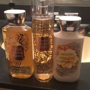 Bath and body works Warm vanilla and sugar trio